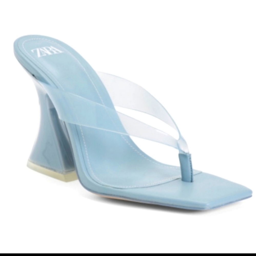 Zara toe thong mules sandals